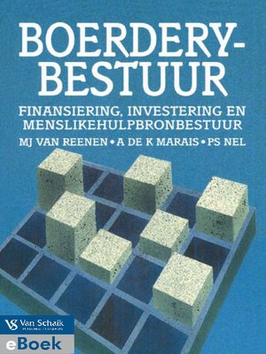 cover image of Boerderybestuur: Finansiering, Investering En Menslikehulpbronbestuur